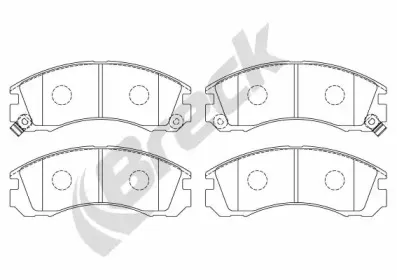 Комплект тормозных колодок, дисковый тормоз BRECK купить